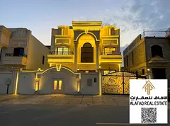 Luxury Villa for Sale in Al Helio 2 Opposite Al Hamidiya Park Classic Stone Design VIP Finishing 6 M
