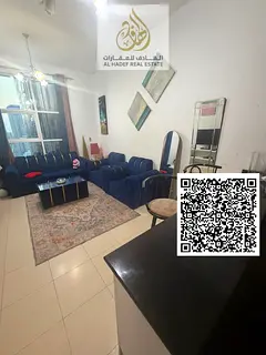 One bedroom and living room in City Tower Al Nuaimiya 3, 2 bathrooms and balcony, high-end furnishin