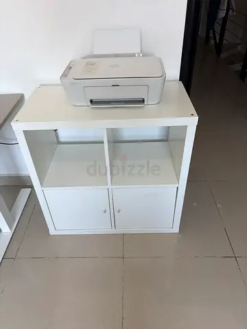 Ikea Kallax White 4-Cube Storage Shelf / Side Table - Good Condition