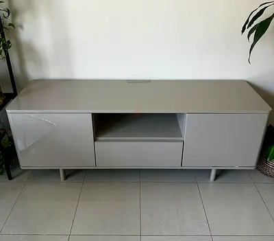 TV Bench Gloss Beige 160x47x60 cm