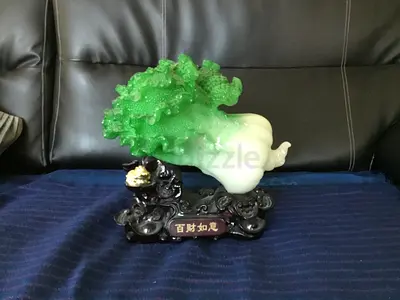 Chinese Feng Shui Cabbage Statue Figure