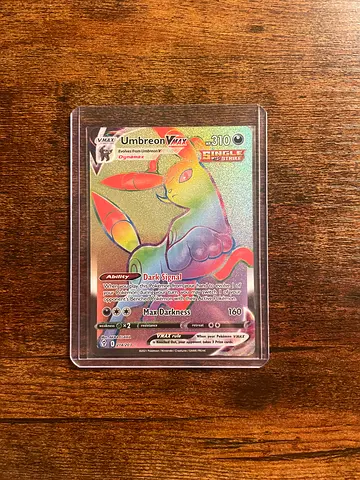 Pokémon Umbreon VMAX Holo Rare Trading Card (Sleeved)