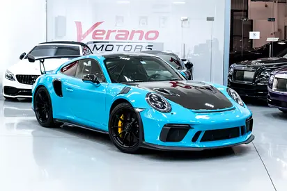 2019 Porsche 911 GT3 RS Weissach – Exposed Carbon | Front Lift | Cage | GCC Specs | Miami Blue