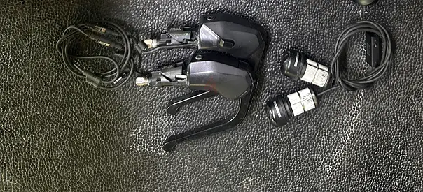 Shimano dura ace di2 12 speed TT brakes + shifter + AERO bars extensions blips