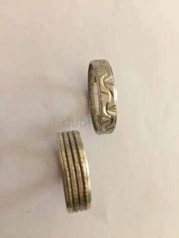 Two Silver Mens Rings -