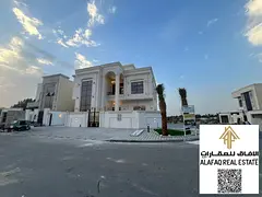 Luxury corner villa with 6 bedrooms, private pool, and premium custom finishing in Al Helio 2, Ajman