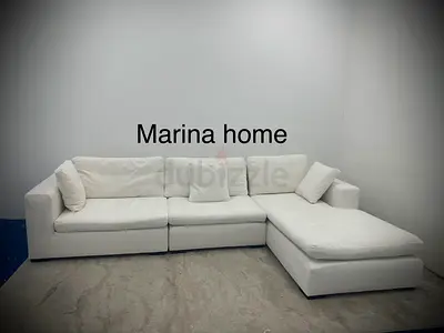 Almost brand new marina home lshape sofa