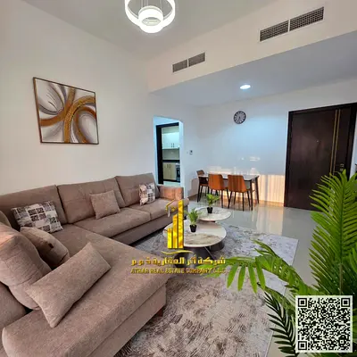 Beautiful furnished one-bedroom apartment with new furniture for monthly rent in Ajman - Al Rawda 2 - Sheikh Ammar Street