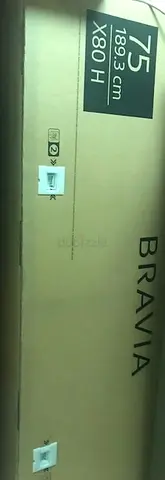 SONY BRAVIA 75- Original Box..Open for Offers. Location: Al Mamzar Dubai