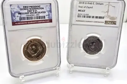 United Arab Emirates USA Dirham Year of Zayed George Washington NGC Coins