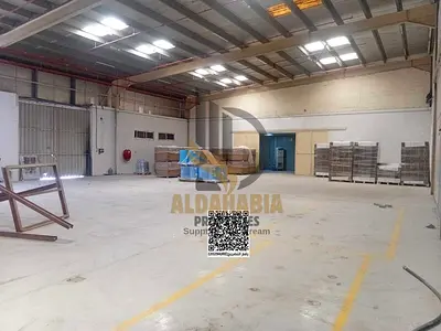 Excellent opportunity to rent a large warehouse in a strategic location directly on a main road in Al Jurf Industrial Area 1, Ajman. Suitable for all