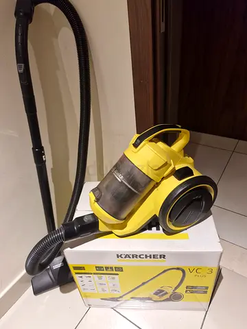 Karcher VC 3 Compact Cylinder Vacuum Cleaner - Yellow (Good Working Condition)