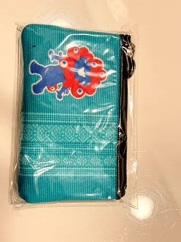 Expo Japan Small zipped coin pouch with decorative motif - new in packaging