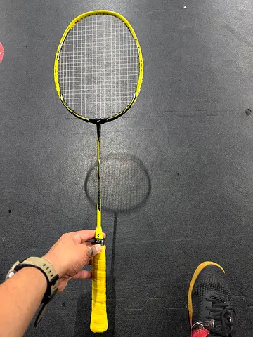 Yellow Yonex-style Badminton Racket - Good Condition