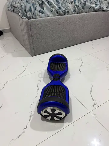 Blue self balancing hoverboard