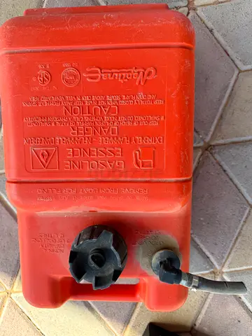 Used 12L Red Marine Gasoline Fuel Tank / Jerry Can