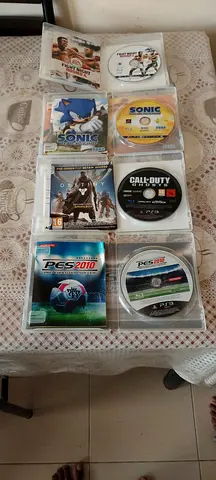 Collection of PlayStation 3 and PSP Game Discs (Sonic, PES, Call of Duty, more)