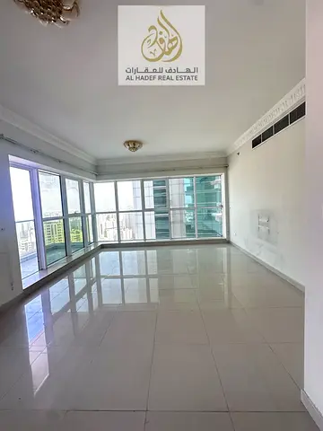 Two bedroom apartment with maid room for rent in Sharjah Al Majaz 1 free gym pool parking