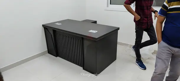 Modern Executive L Shape Office Desk Available For Sale