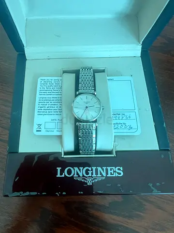 Longines classic women’s stainless steel wristwatch