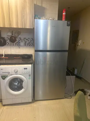 Stainless Steel Refrigerator - Good Working Condition,