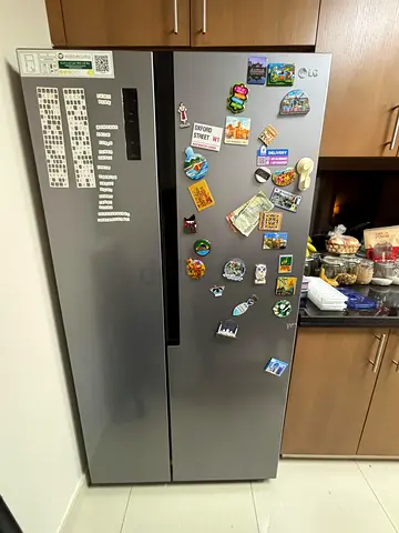 LG Side-by-Side Refrigerator in Stainless Steel — Good Working Condition