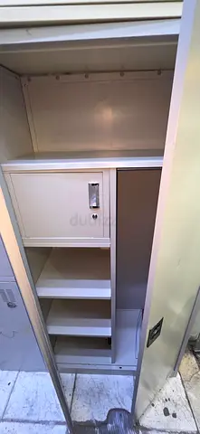 Metal Storage Locker with Compartments and Lockable Door - Good Condition
