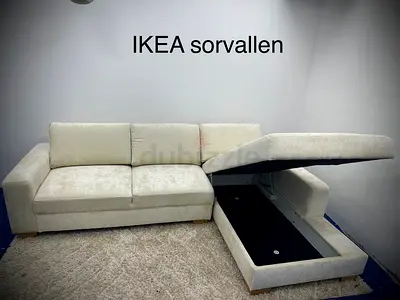 Brand new condition IKEA sorvallen lshape sofa with storage