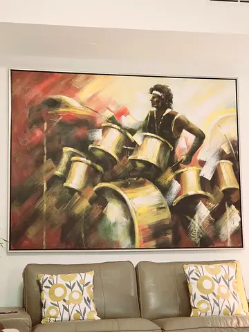 Huge oil painting on canvas