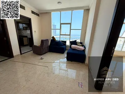 شقة بغرفة نوم واحدة للإيجار في كورنيش عجمان بإطلالة على البحر