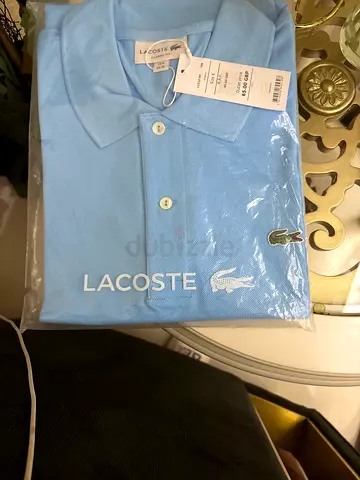 Light Blue Lacoste Mens Polo Shirt - Brand New with Tags