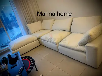 4 piece marina home cloud sofa with footstool