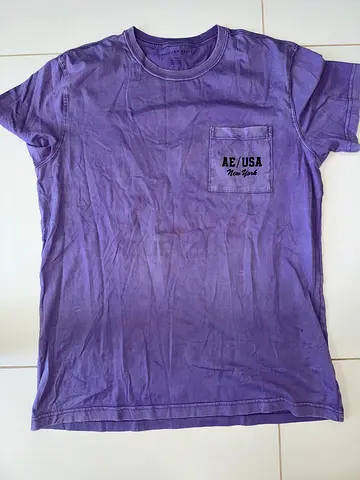 Purple American Eagle T-shirt, men’s casual tee, size L