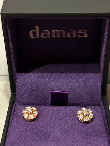 Half caret real diamond studs