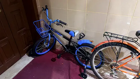 Kids Blue Bicycle with Basket - Good Condition