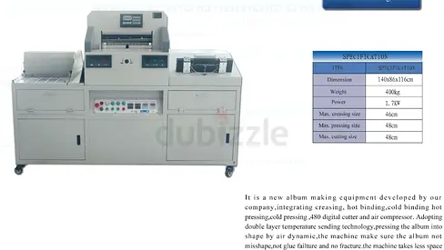 Industrial Album Making / Book Binding Machine - Used