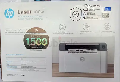 HP LaserJet 108w Wireless Mono Laser Printer