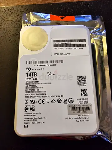 Seagate EXOS X18 SAS 14TB 3.5 inch HDD