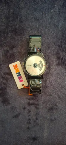 Skmei 1260 Black/silver mens black analog stainless steel watch - unused with tag