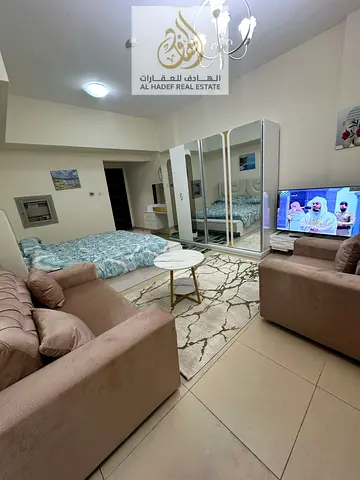 Furnished Studio for Rent in Yasmeen Tower 📍 Opposite Ajman City Centre ✨ Bills Included & Parking