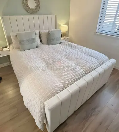 White King Size Bed Frame