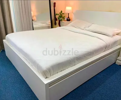Ikea Queen size bed with mattress available in perfect condition