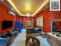 Ready-to-move-in 3-story duplex villa with electricity, water, and air conditioning, featuring a lux