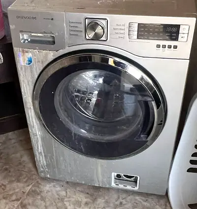 Used Daewoo Front Load Washing Machine - Silver