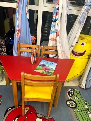 Urgent sale very strong Wooden kids study table from IKEA collect from Reem island
