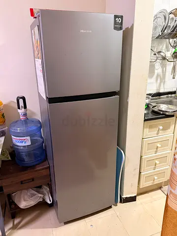 Double door fridge good condition less than a year used original price 1100 Dhs asking price 450