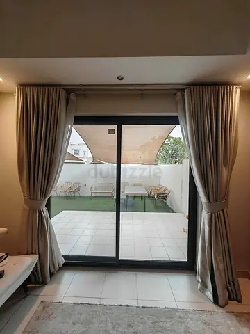 Large Modern Gold Champagne Curtains – 3.3m x 2.7m