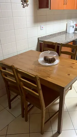 Wooden kitchen table with 4 chairs