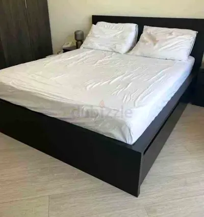 Ikea Malm king bed with ikea mattress