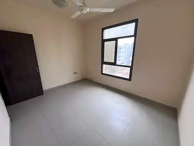 New building, families, central air conditioning, balcony with a view, good space, maintenance is the owner's responsibility, easy access to Sharjah a